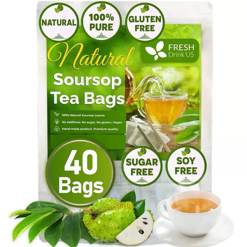 100% Natural Soursop Leaf Tea - 40 Tea Bags